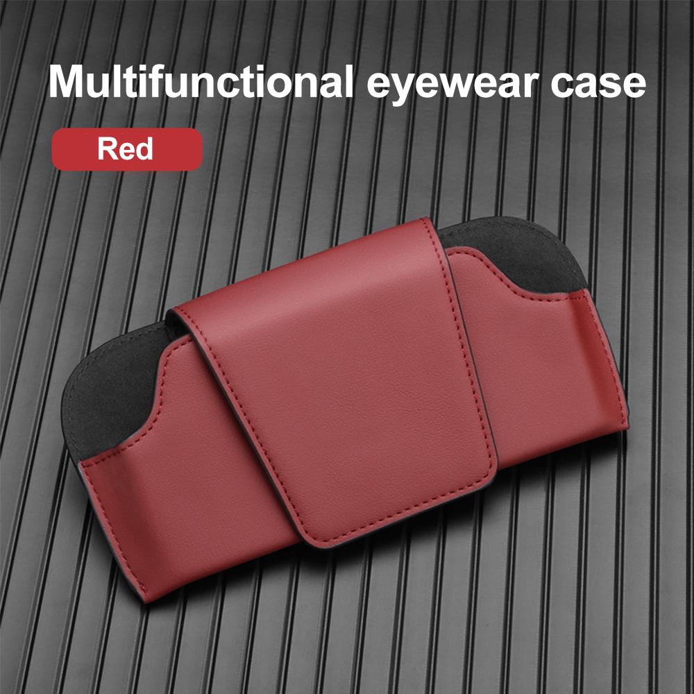 Universal Car Sunglasses Holder Portable Auto Glasses Case Car Driving Eyeglass Case Sun Visor Storage