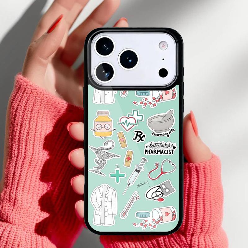 Чехол для телефона 'Медицина Медсестра Врач Стоматолог' для iPhone 17 Air 16e 15 14 13 Pro Max Задняя крышка для 12 11 Pro Coque