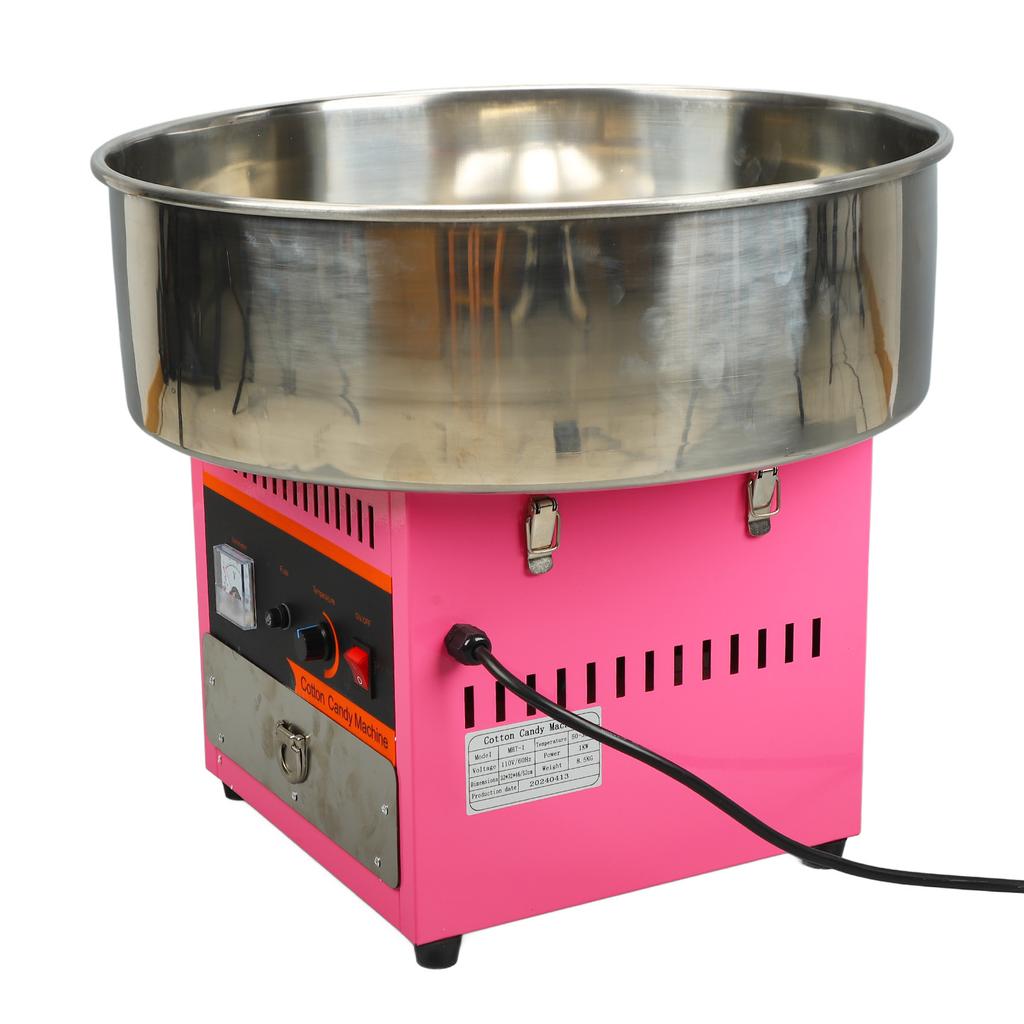 Cotton Candy Machine Commercial Fully Automatic Mini Stainless Steel Candy Floss Maker for Parties