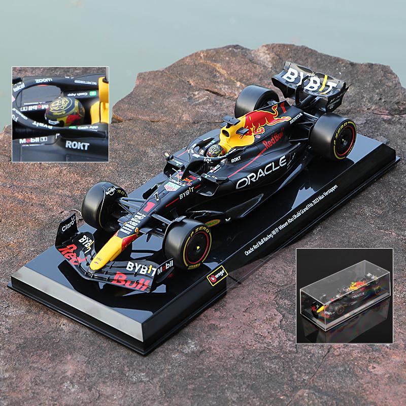 Ббураго 1:24 Модель автомобиля из сплава RedBull RB19 Гонки Формулы-1 2023 Транспортные средства Игрушки Литой Автомобиль Подарок Red Bull RB18 SF23 W14 F1-75