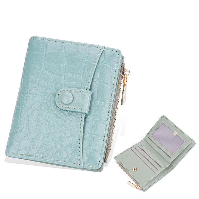 Baellerry Women Fashion Mini Coin Purse Artificial Leather Bifold Wallets Classic Card Holder Packs