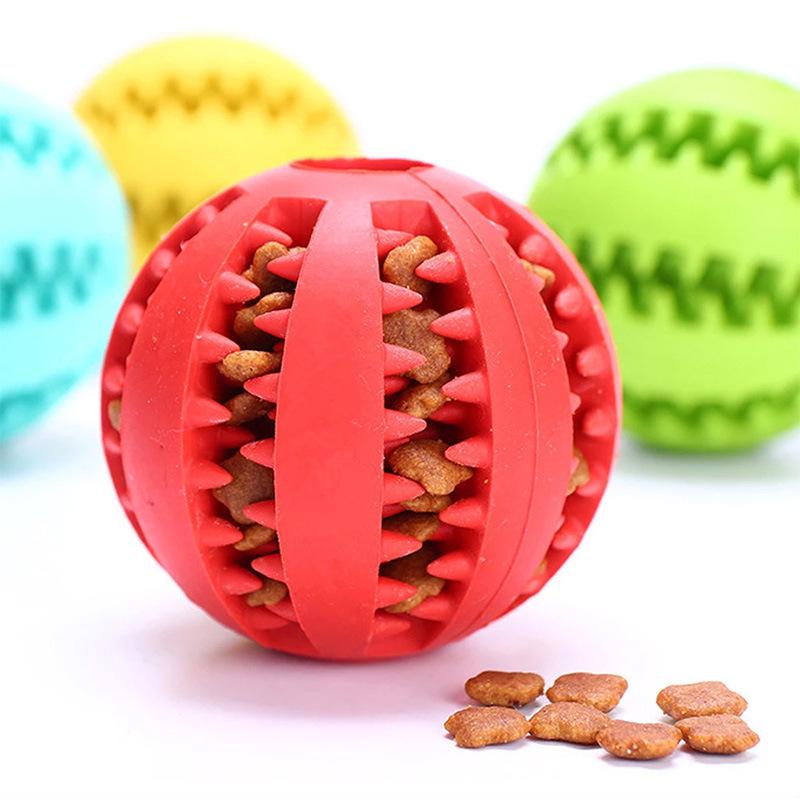 Bite-Resistant Dog Toy: Self-Entertaining, Food-Hiding Watermelon Ball for Puppies