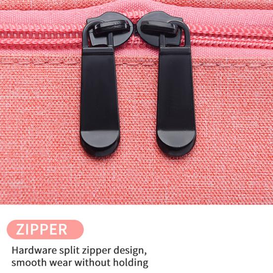 Сумка для хранения лака для ногтей, большая вместимость, застежка-молния, чехол для переноски эфирных масел