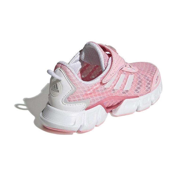 adidas Коллекция Breeze Удобная Нескользящая Амортизация Износостойкая Низкие Детские Беговые Кроссовки Розово-серые GZ4024