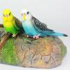 Bird Decor Artificial Simulation Parrot Miniature Landscape Ornament Parakeet Model Lawn Bird Home Decorative Figures