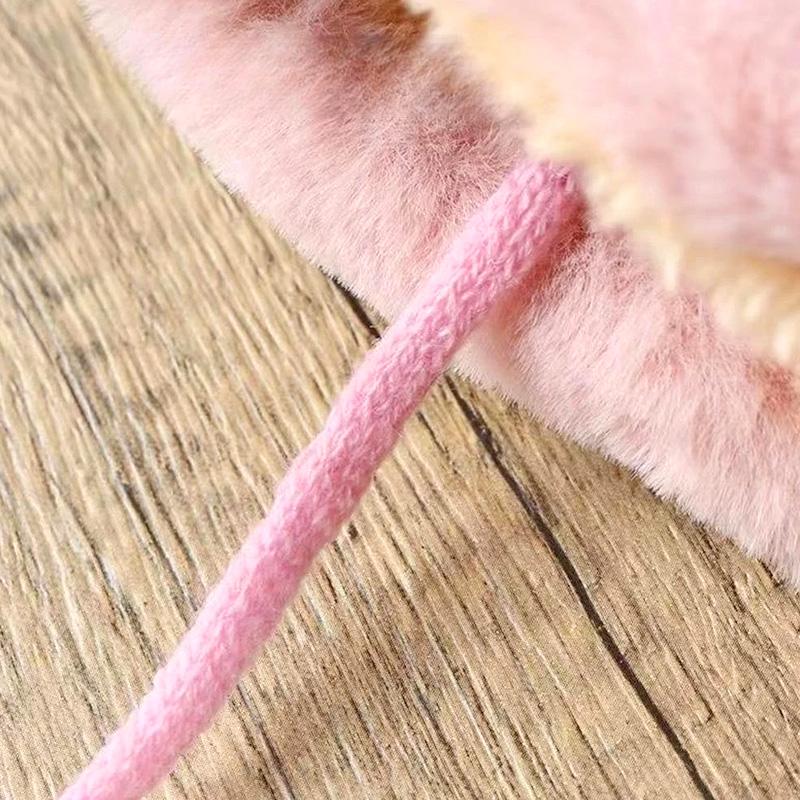 Женские уличные плюшевые висячие варежки, флисовые замшевые перчатки, сохраняющие тепло, зимние, ветрозащитные, однотонные