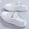 Casual Board Shoes 2025 New Spring and Summer Women's Singles Shoes Trendy Height Increasing White Shoes Women's Slippers