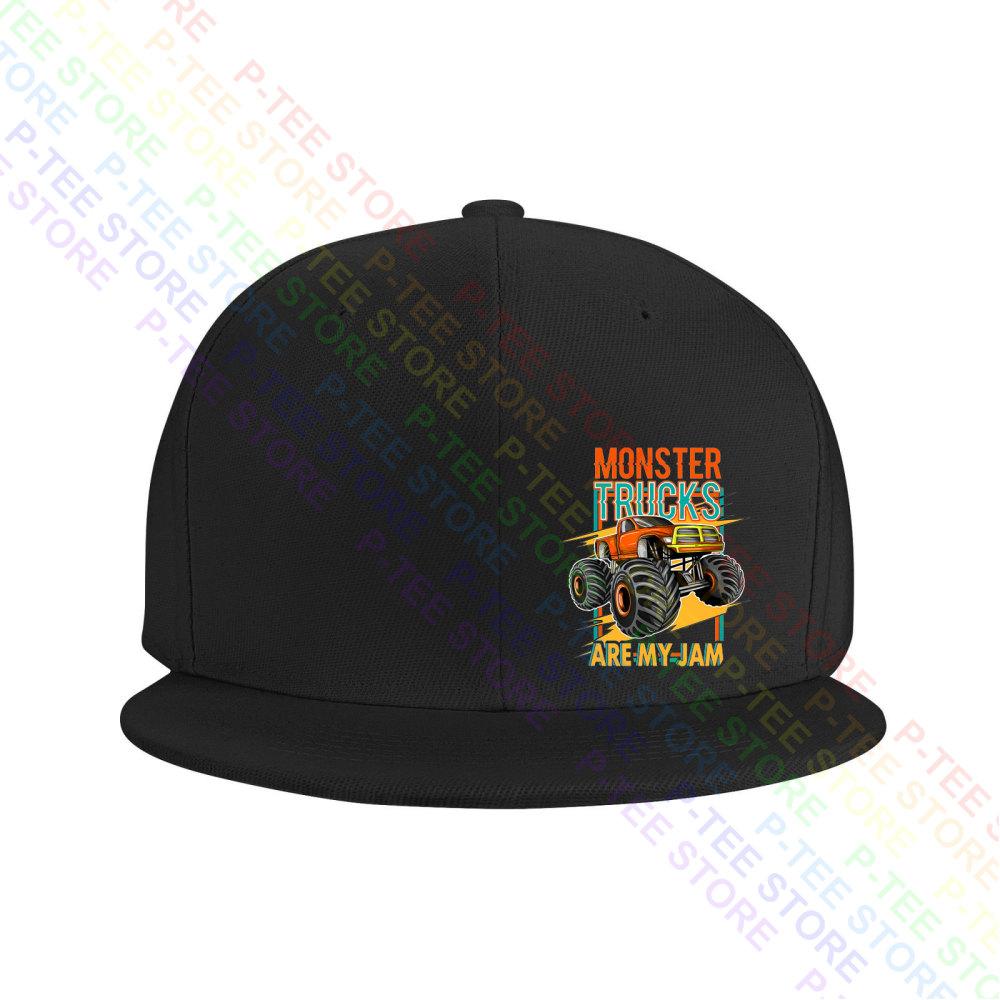 Monster Truck Are My Jam Sunset Baseball Cap Snapback Caps Knitted Bucket Hat