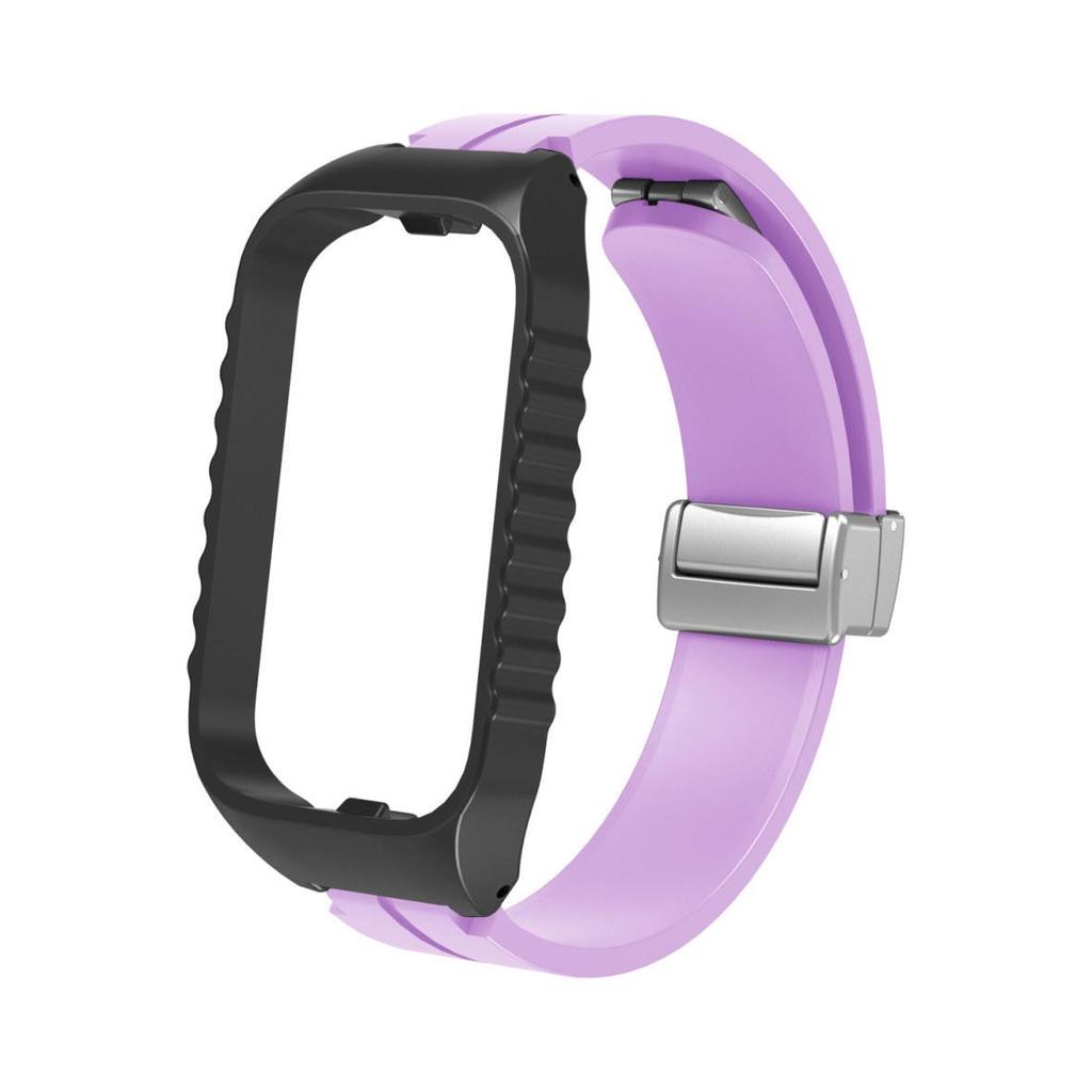 Складной магнитный силиконовый ремешок для Redmi Smart Band 2/3 и Xiaomi Smart Band 8 Active