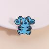 Cute Dog Enamel Pins Custom Blue Feet Cartoon Animation Brooches Lapel Badges Clothes Animal Jewelry Gift for Kids Friends