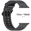 Two-Tone Ocean Strap For Apple Watch Ultra 2 Band 49mm 46mm 45mm 44mm 42mm Sports Silicone Bracelet iWatch Series 10 9 8 7 6 SE Band