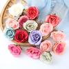 10/20Pcs Artificial Flower Heads Home Room Decoration Bridal DIY Flower Wreath Craft Handmade Gift Box Wedding Decor Accessories