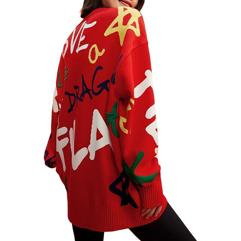 FILA Dragon Collection Knitwear Unisex Legend Red F11U419402F-RD