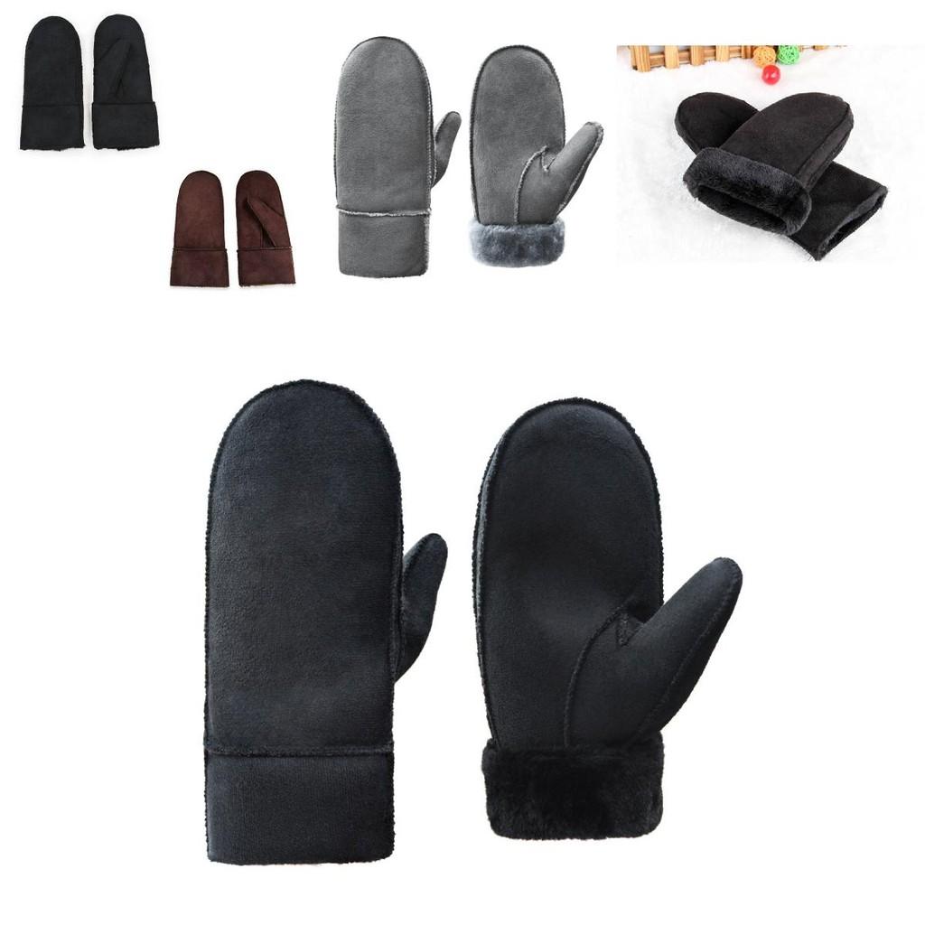 Уютные мужские зимние перчатки для улицы из толстой и прочной искусственной кожи