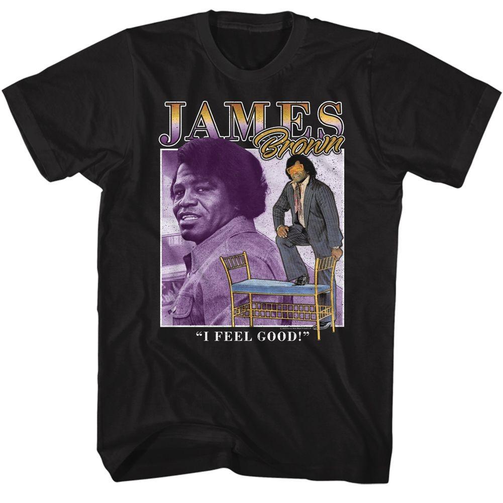 James Brown Two Pic Square Music Shirt