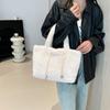Women Plush Shoulder Bag Fluffy Handbags Large Capacity Autumn Winter Travel Shopping Totes Faux Fur Underarm Bags MIT