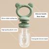 1 Set Food Grade Teething And Feeding Pacifier Silicone Fruit And Vegetable Feeder For Infants And Toddlers 6-36 Months