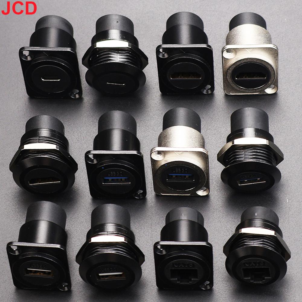 JCD 1 шт. Металлический Модуль Типа D RJ45 CAT6 и USB 2.0/3.0 и Type C и HDMI-Разъем Розетка для Монтажа на Сетевую Панель Электронный Разъем