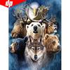 Diamond Painting Wolf 5D DIY Diamond Embroidery Mosaic Animal Bear Picture