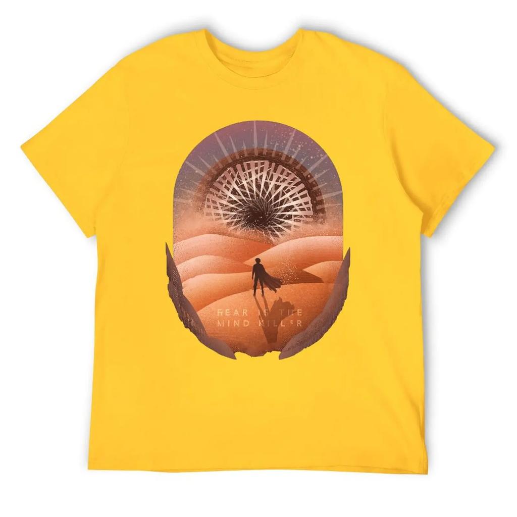 Dune Fear Is The Mind Killer Classic Harajuku T-shirt Sports T-shirts Top Quality Humor Graphic Aactivity Competition USA Size