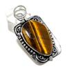 Камень Тигровый глаз Ручная работа Ювелирное изделие Подвеска из стерлингового серебра 925 пробы 2,17" Y4N13