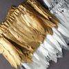 Golden Feather Cloth Edge Goose Feather Hard Large Floating Cloth Strip 2 Meters Clothing Skirt Shawl Wings Handicrafts Decorative Materials