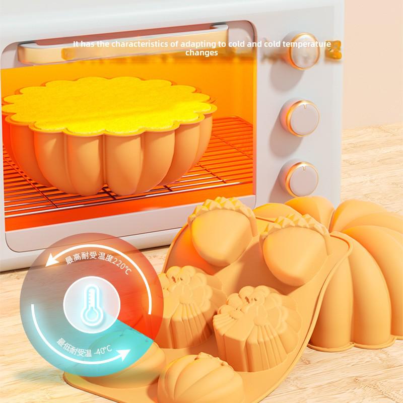 Силиконовая форма для торта и свечей «Тыква на Хэллоуин» — набор из 6 штук