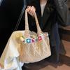 Summer Mesh Knitted Fashionable and Casual Beach Bag Travel Tote Commuter Bag Vacation Shopping Handbag Women Daily Use AVE