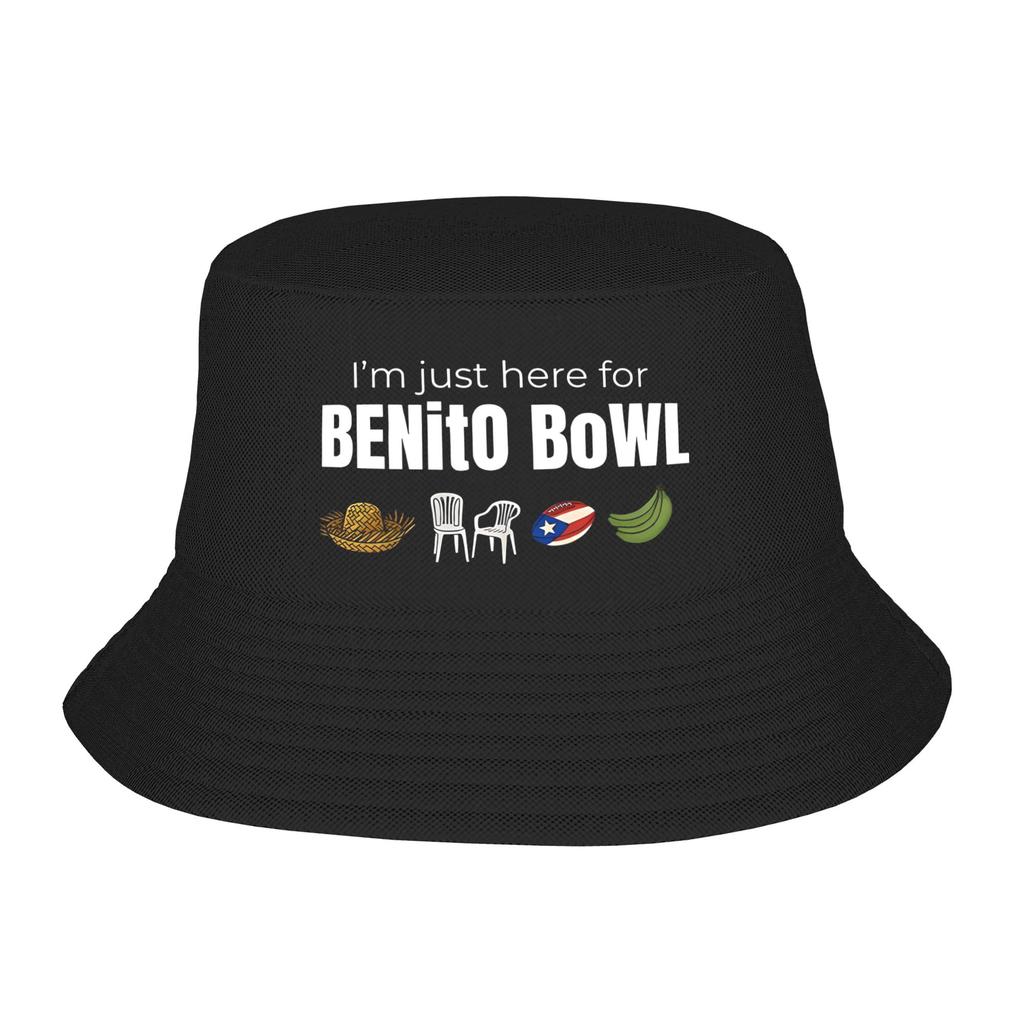 Шляпа-ведро Benito Bowl Пуэрториканский Bad Bunny для женщин Рыбацкие шляпы Харадзюку Индивидуальные шляпы от солнца