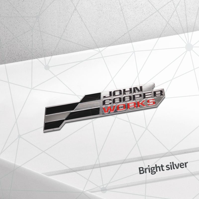 3D Auto Metal 2025 JCW Grille Badge Car Rear Trunk Emblem Sticker Decor For Mini Cooper S F66 F65 F67 Aceman Clubman U25 J01 J05