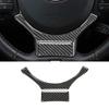 2pcs for Lexus NX 200 200T 300H 2014- Car Steering Wheel Decor Trim Stickers Decal Carbon Fiber Auto Interior Accessories