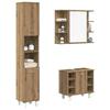 VidaXL 3-piece Bathroom Furniture Set Engineered Wood, Bathroom Cabinet, Bathroom Cupboard, Furniture 3328570