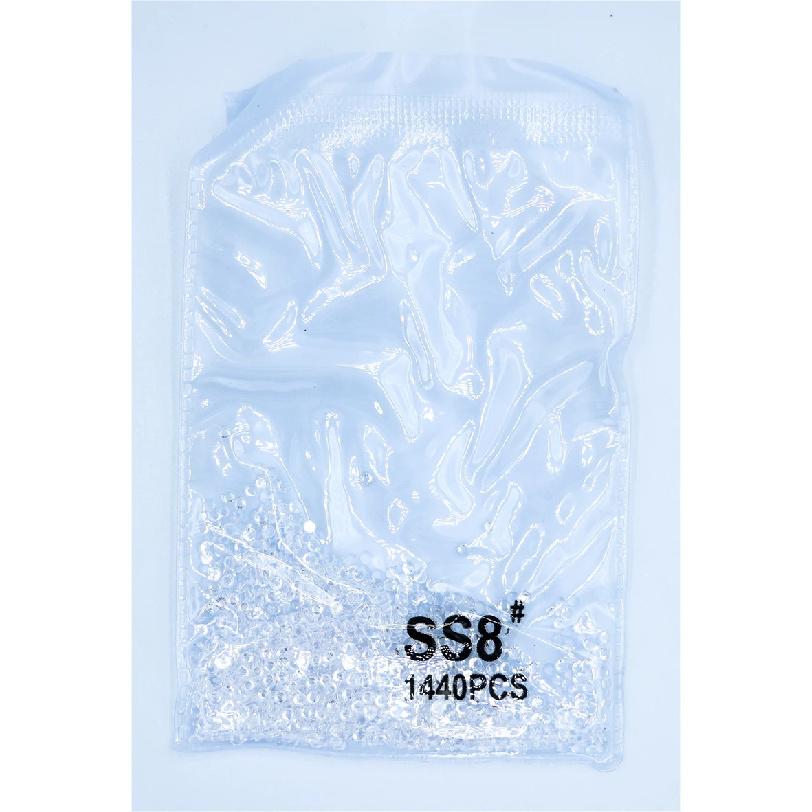 SS3-ss8 1440 шт. Кристалл AB золото 3D Не термофиксация Плоская задняя часть Стразы для нейл-арта Украшения Обувь и танцевальное украшение