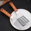 Stainless Steel Frying Spatula Set with Wooden Handle Heat Resistant Solid Turner