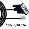 RS232DB9 To RJ11 Cable DB9Pin Female RJ11 6P4C LAN Control Cable Stable Signal Transmission IT Equipment Connectivities
