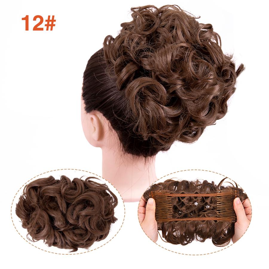 Грязная расческа на заколке для волос в виде пучка, 1 шт., взлохмаченная прическа, наращивание волос, пучок, вьющиеся шиньоны, резинки для волос для женщин и девочек