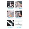 Jian 8-Row Hanger, Foldable, 8-Row Storage Hanger, Clothes Drying Hanger, Laundry Drying, Space-Saving, One-Touch