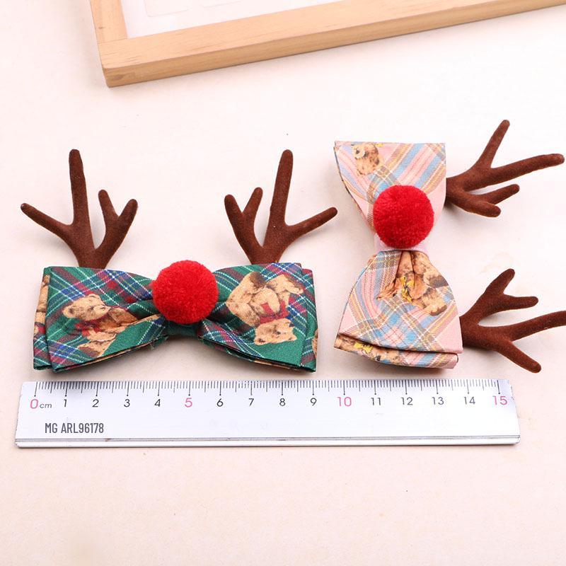 DIY Christmas Hair Clips: Antler, Sequin, and Bow Embellishments for Kids