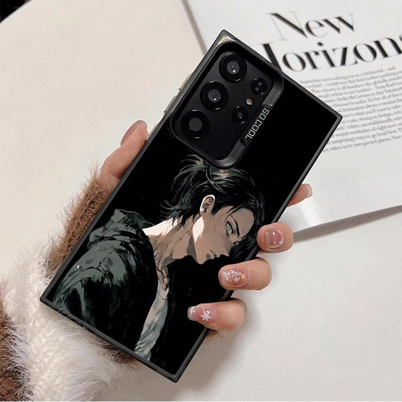 A-Атака Титанов Эрен Йегер Ударопрочный Чехол для Телефона для Samsung Galaxy S26 Edge S25 Ultra S24 FE S23 Plus S21 Чехол Защита от Падения