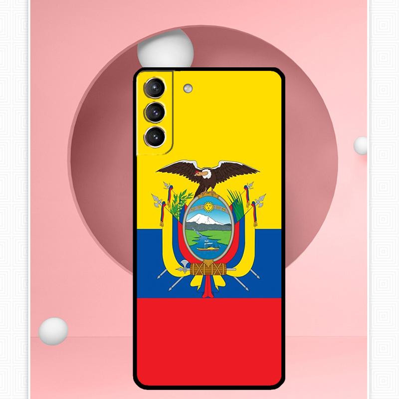 Чехол с флагом Эквадора для Samsung Galaxy S24 Ultra S22 Plus S20 S21 FE S8 S9 S10 Note 10 20 S23 Ultra