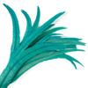 50PCS Green Rooster Tail Feather Real Rooster Chicken Plumas Pheasant Cock-Tails Plumes Party Carnival Mask Clothes Decorations