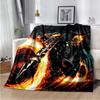 2025 New Marvel Horror Ghost Rider Cartoon Gift Soft Blanket,Soft Throw Blanket for Home Bedroom Bed Sofa Picnic Child Cover Kid
