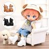 Pretend Play Ob11 Shoes Dress Up Obitsu 11 Doll Shoes Doll Leather Boots  For Penny