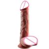 8 Inch Realistic Dildo Cock for Women Anal Sex Toys Cheap Big Fake Penis with Suction Cup Flexible G-spot Curved Shaft and Balls