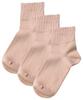 Socks Organic Cotton Loose Room Socks 3 Pair Set [Apple] Women's (Pink)