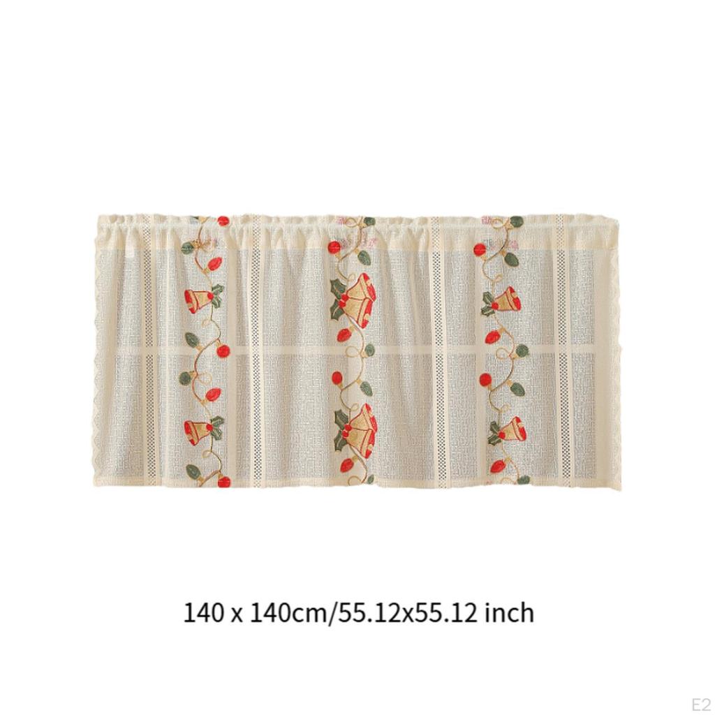 Christmas Tablecloth Bell Table Cloth Premium Favors Supplie Xmas Holiday Covers Square 55x55