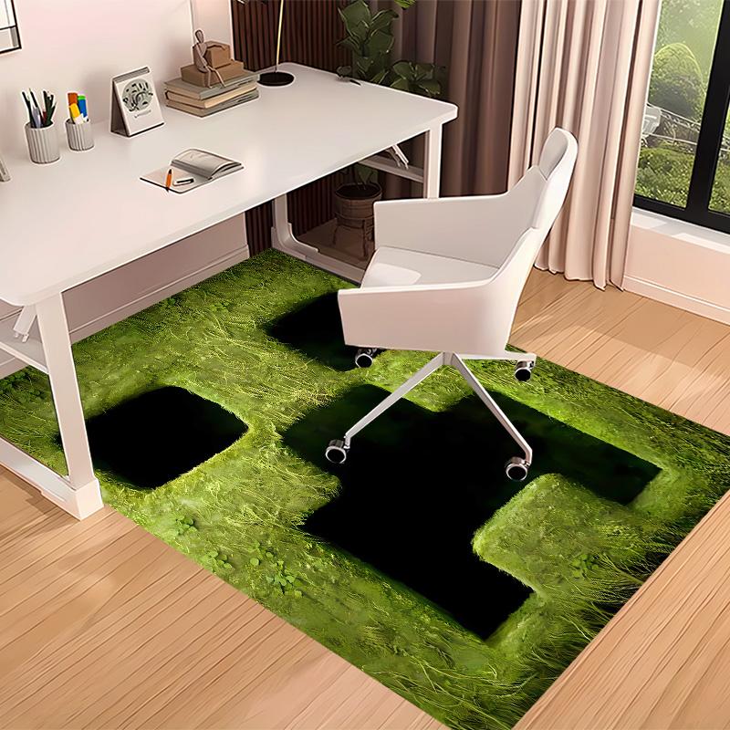 Minecraft7 Printed Absorbent Washable Carpet, Non-Slip Bathroom Mats, Kitchen Rugs, Yoga Mat,Living Room Entrance, Camping Picnic Rugs