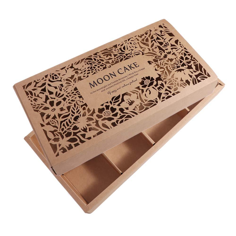 Kraft Paper Mooncake Gift Box Handmade Gift Handheld Bag Mid Autumn Festival Mooncake Box  Festival