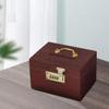 Money Jar Treasure Storage Box Vintage Style Wooden Treasure Chest Box New Piggy Bank Organizer