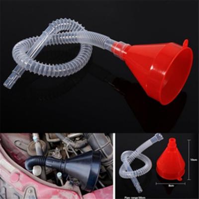 Универсальный автомобиль, мотоцикл, грузовик, топливный бак, инструмент для заливки масла, пластиковая воронка для заправки бензина с мягкой трубкой